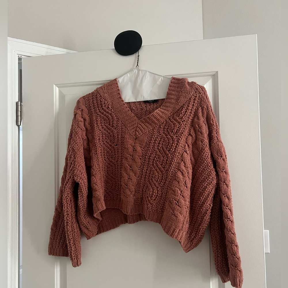 VICI Cable Knit Sweater - Rust - Picture 7 of 7